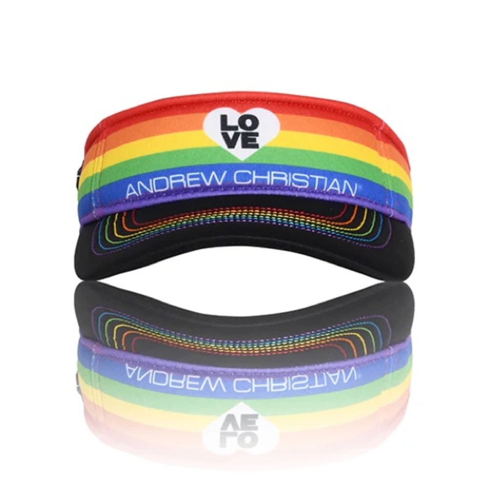 🆕➕🏳️‍🌈 Andrew Christian Pride Visor